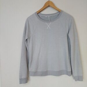 Travis Mathew Long Weekend Crew Pima Cotton Modal Striped Sweatshirt Size Small